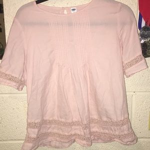 baby pink old navy top